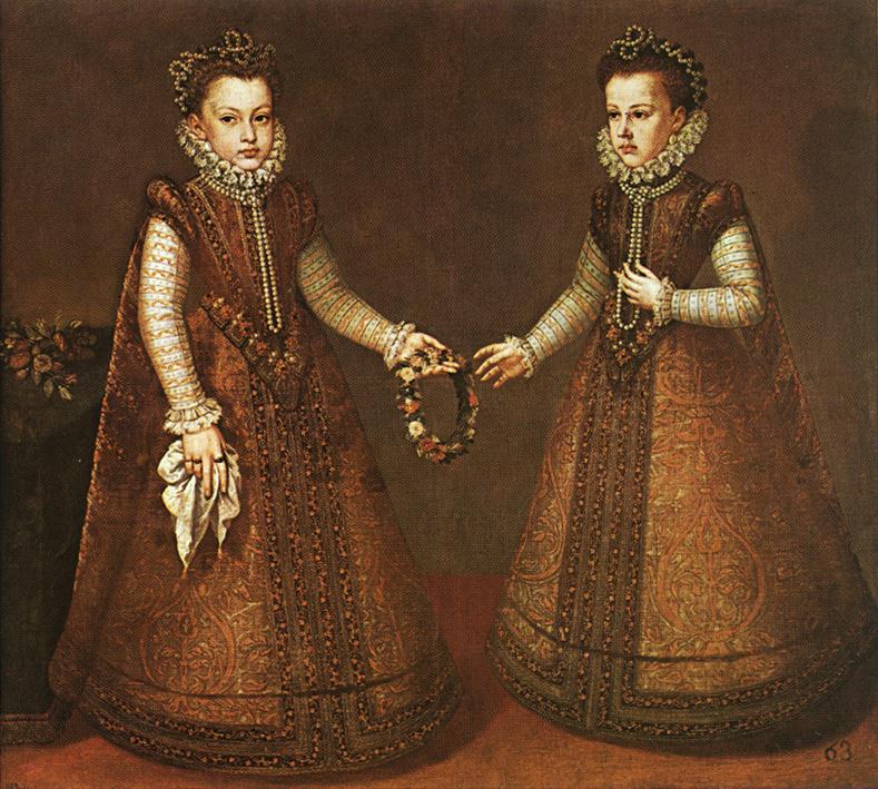 Infantas Isabel Clara Eugenia and Catalina Micaela sa